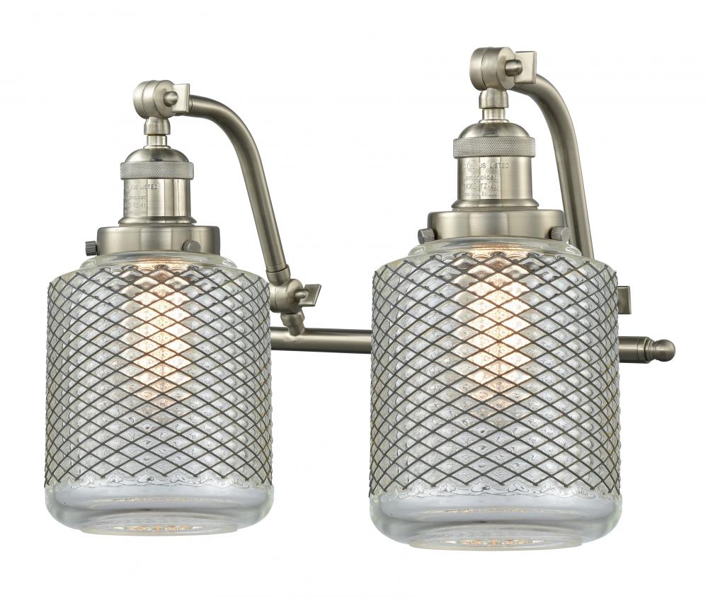 Stanton - 2 Light - 18 inch - Brushed Satin Nickel - Adjustable Bath Vanity Light