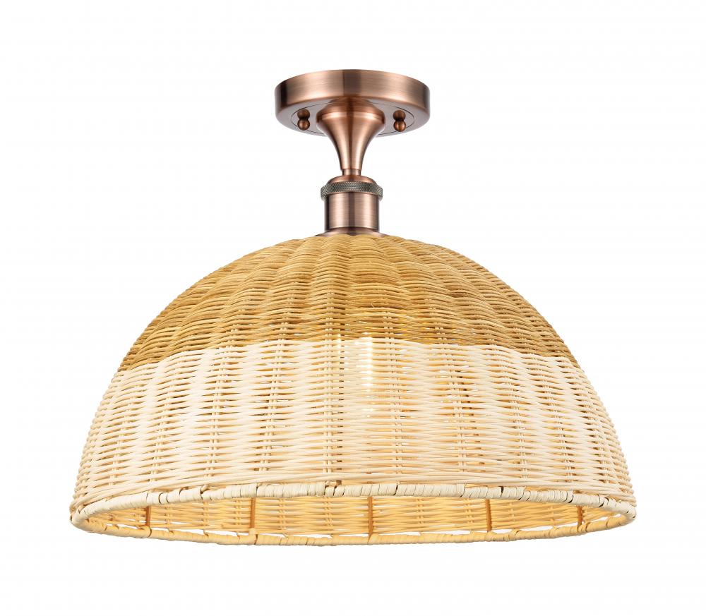Bristol Natural II - 1 Light - 16 inch - Antique Copper - Semi-Flush Mount