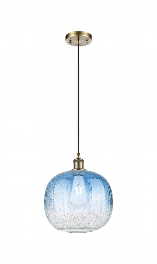 Brookhaven Sphere - 1 Light - 11 inch - Antique Brass - Cord hung - Mini Pendant