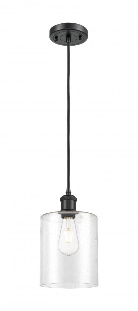 Paladin - 1 Light - 7 inch - Matte Black - Cord hung - Mini Pendant
