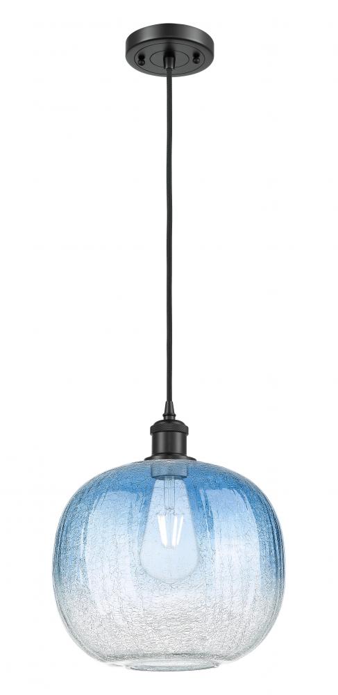 Brookhaven Sphere - 1 Light - 11 inch - Matte Black - Cord hung - Mini Pendant