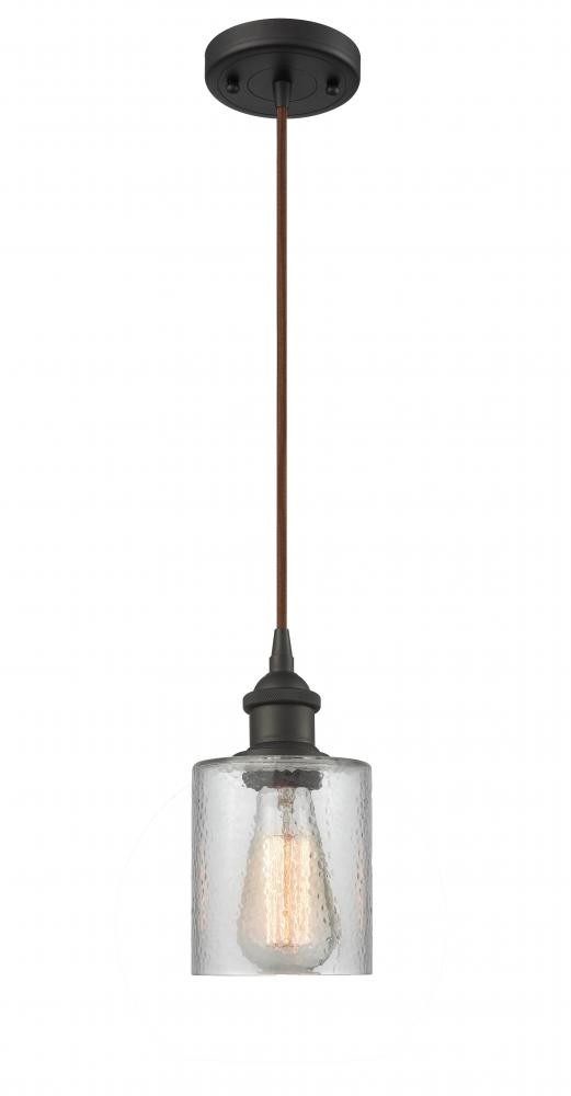 Cobbleskill - 1 Light - 5 inch - Oil Rubbed Bronze - Cord hung - Mini Pendant