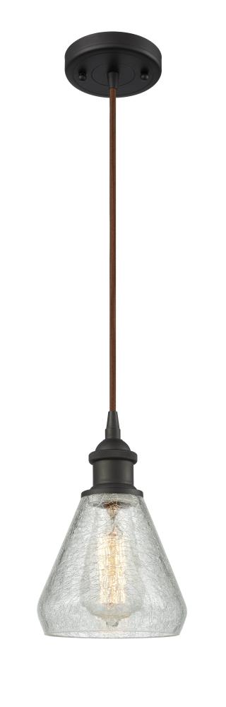 Conesus - 1 Light - 6 inch - Oil Rubbed Bronze - Cord hung - Mini Pendant