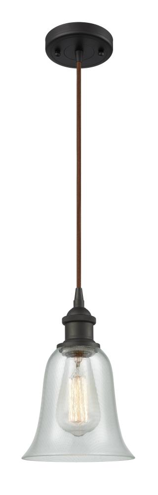 Hanover - 1 Light - 6 inch - Oil Rubbed Bronze - Cord hung - Mini Pendant