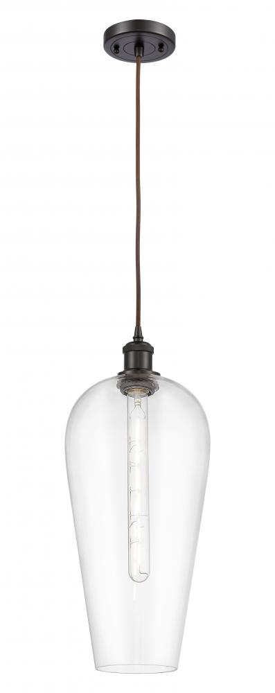 Chelsea - 1 Light - 8 inch - Oil Rubbed Bronze - Cord hung - Mini Pendant
