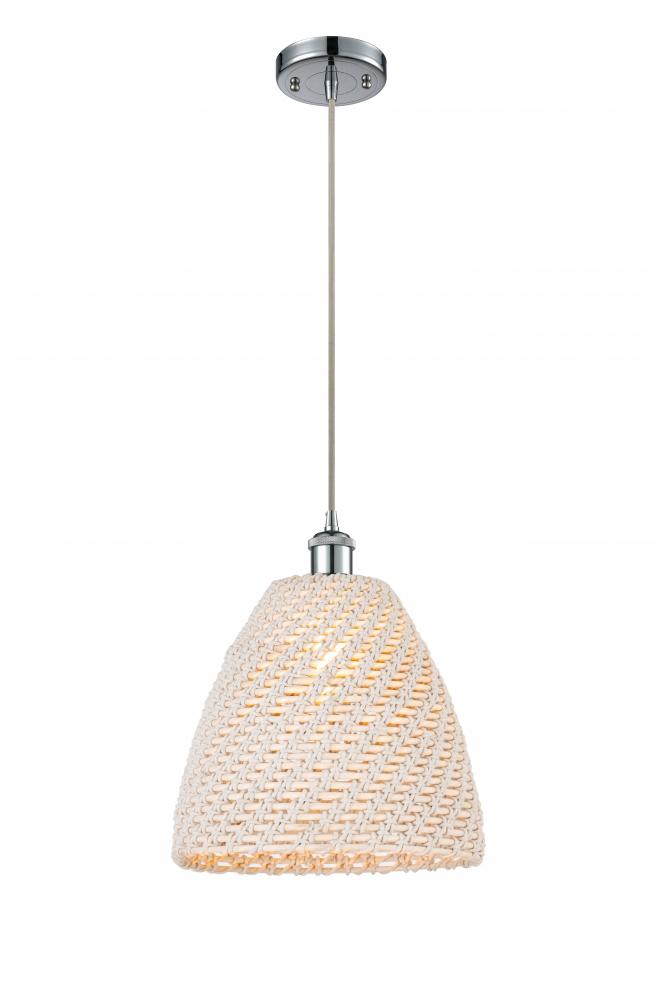 Bristol Natural - 1 Light - 6 inch - Polished Chrome - Cord hung - Mini Pendant
