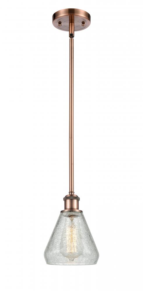 Conesus - 1 Light - 6 inch - Antique Copper - Mini Pendant
