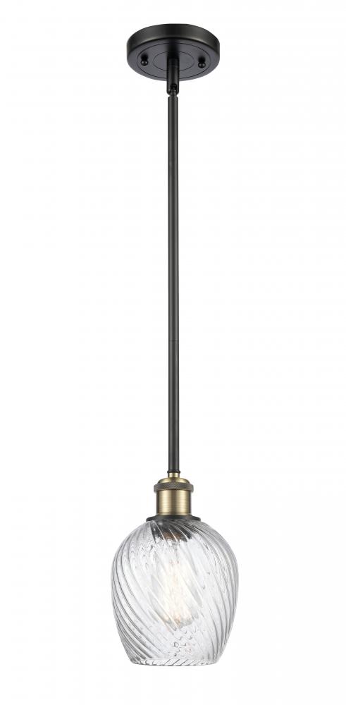 Salina - 1 Light - 6 inch - Black Antique Brass - Mini Pendant