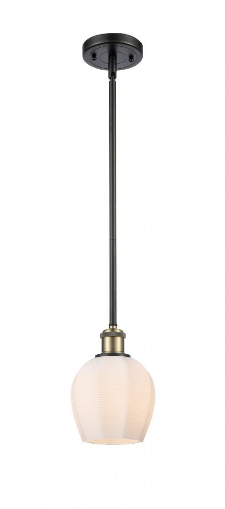 Norfolk - 1 Light - 6 inch - Black Antique Brass - Mini Pendant