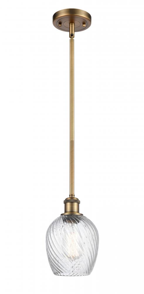 Salina - 1 Light - 6 inch - Brushed Brass - Mini Pendant