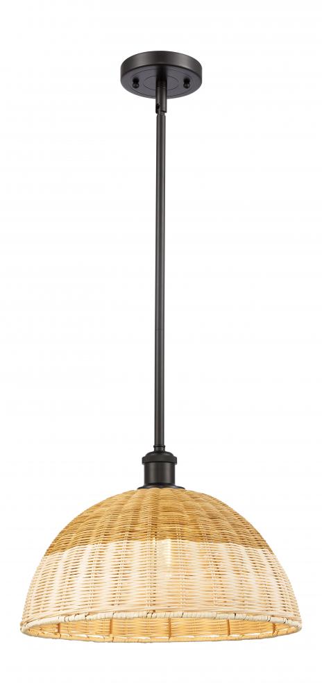 Bristol Natural II - 1 Light - 16 inch - Oil Rubbed Bronze - Stem hung - Mini Pendant