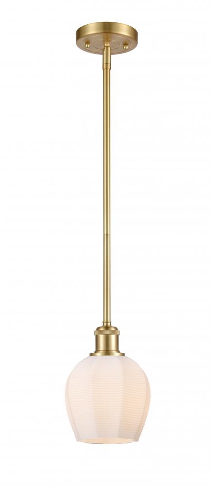 Norfolk - 1 Light - 6 inch - Satin Gold - Mini Pendant