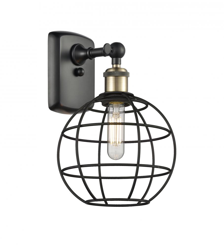 Lake Placid - 1 Light - 8 inch - Black Antique Brass - Sconce