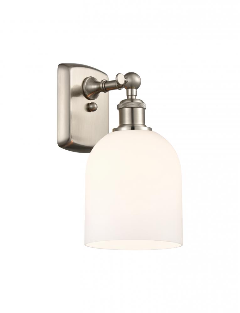 Bella - 1 Light - 6 inch - Brushed Satin Nickel - Sconce