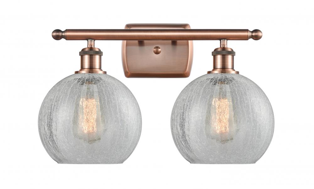 Athens - 2 Light - 18 inch - Antique Copper - Bath Vanity Light