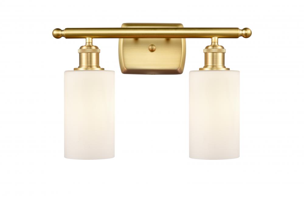 Clymer - 2 Light - 14 inch - Satin Gold - Bath Vanity Light
