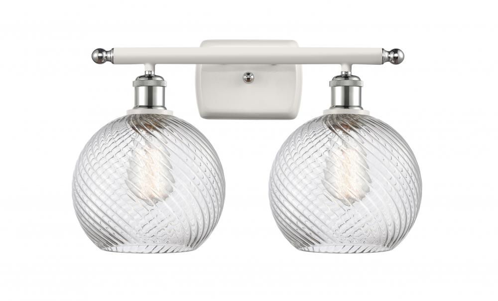 Twisted Swirl 2 Light Bath Vanity Light part of the Ballston Collection