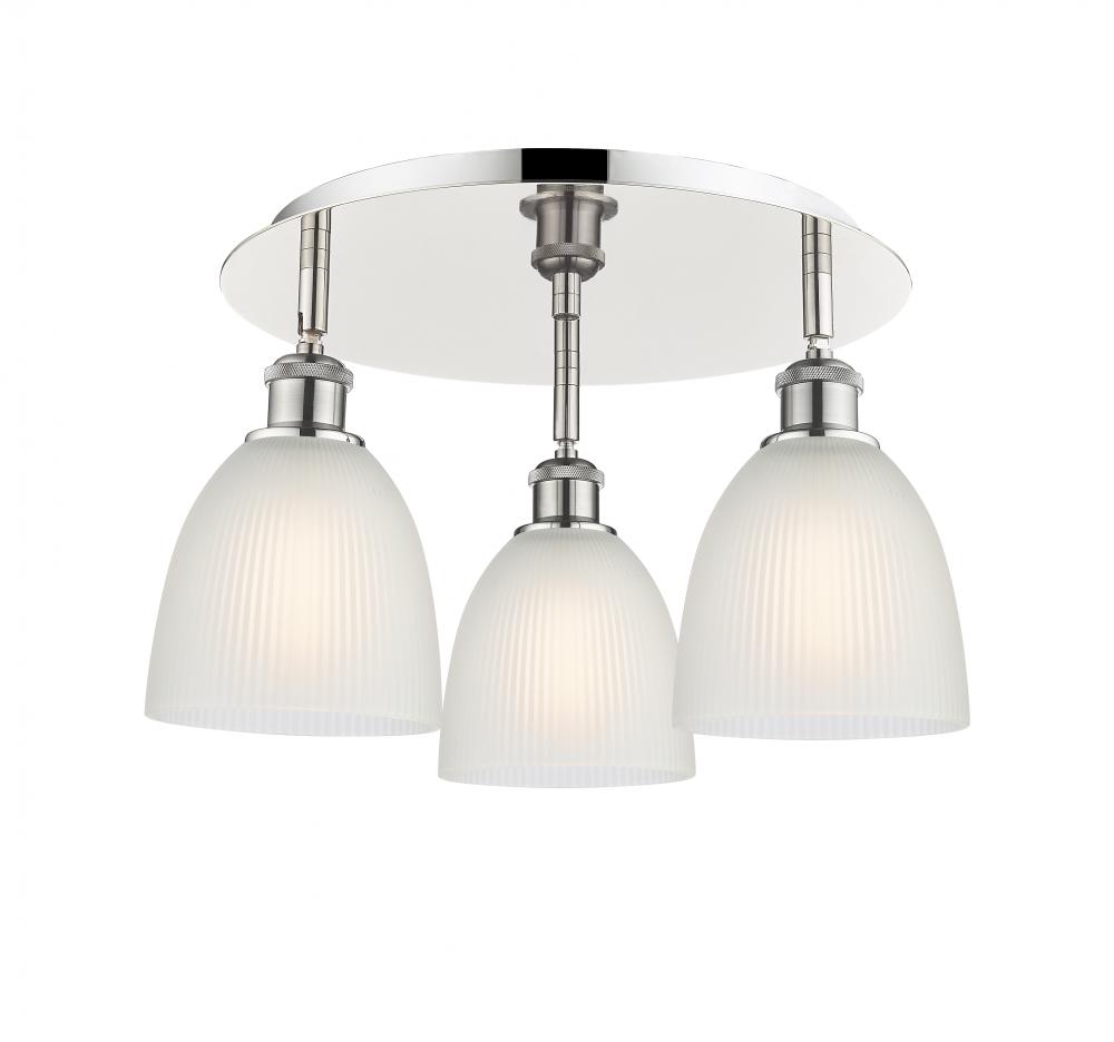 Castile - 3 Light - 18 inch - Polished Nickel - Semi-Flush Mount