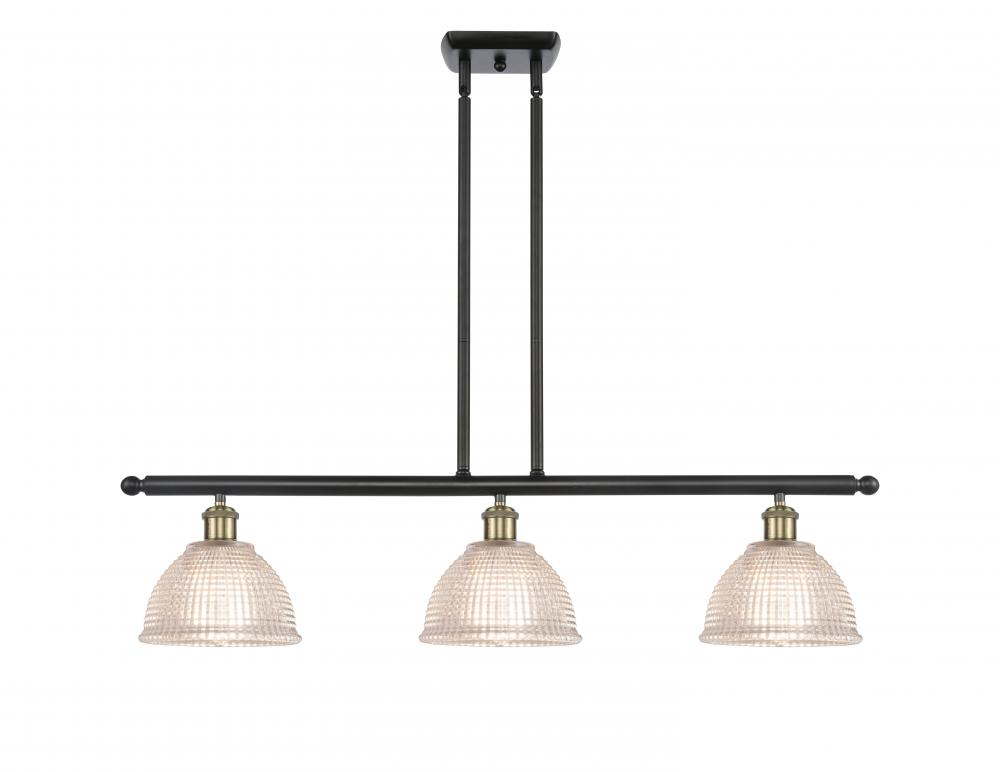 Arietta - 3 Light - 36 inch - Black Antique Brass - Stem hung - Island Light