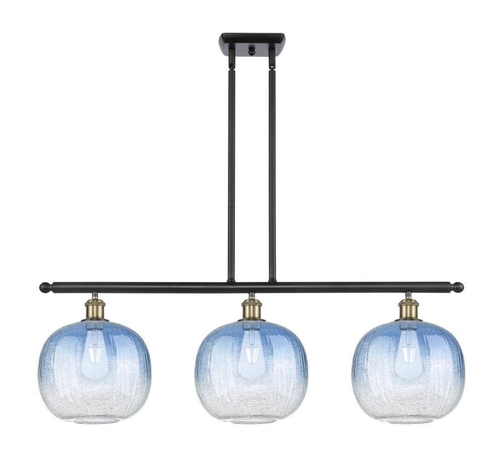Brookhaven Sphere - 3 Light - 37 inch - Black Antique Brass - Stem Hung - Island Light