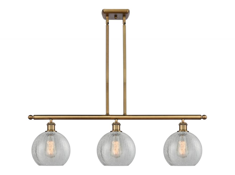 Athens - 3 Light - 36 inch - Brushed Brass - Stem hung - Island Light