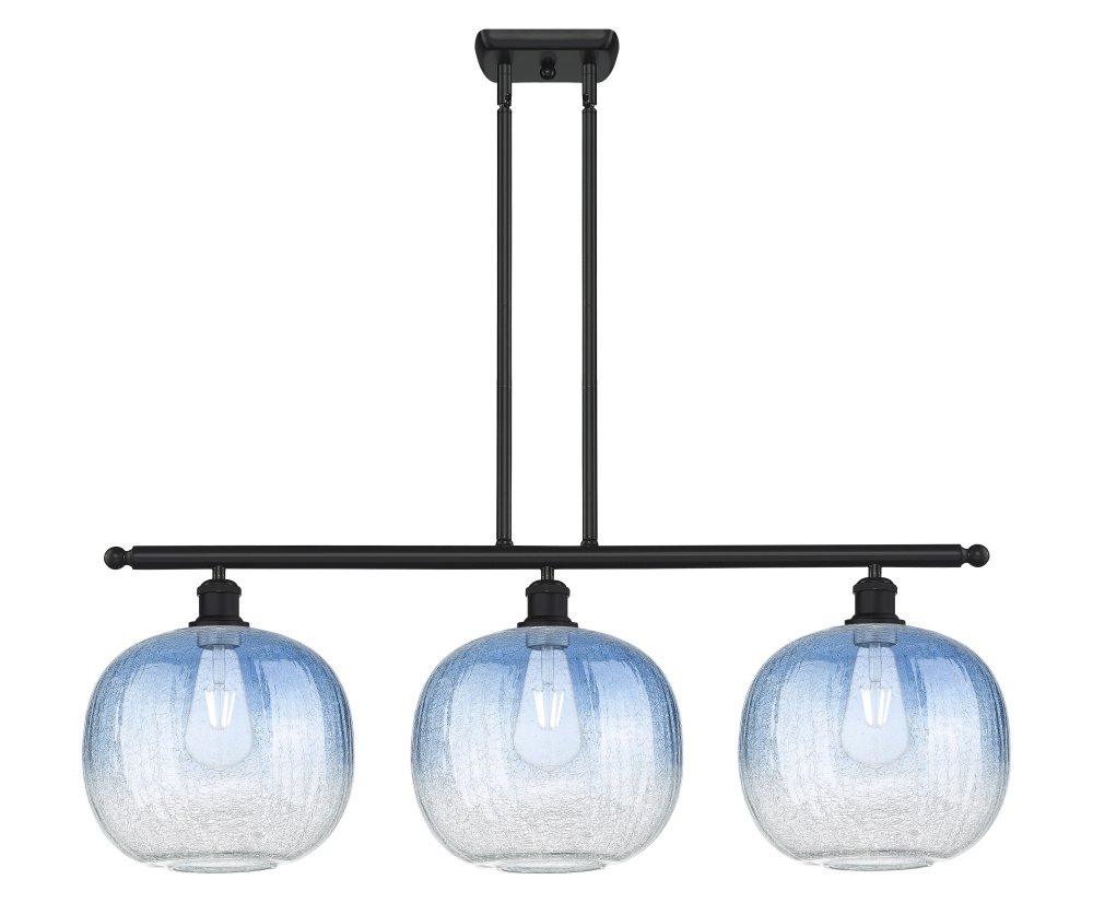 Brookhaven Sphere - 3 Light - 37 inch - Matte Black - Stem Hung - Island Light