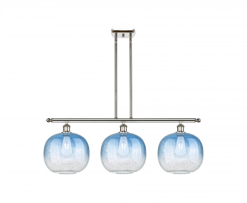 Brookhaven Sphere - 3 Light - 37 inch - Polished Nickel - Stem Hung - Island Light