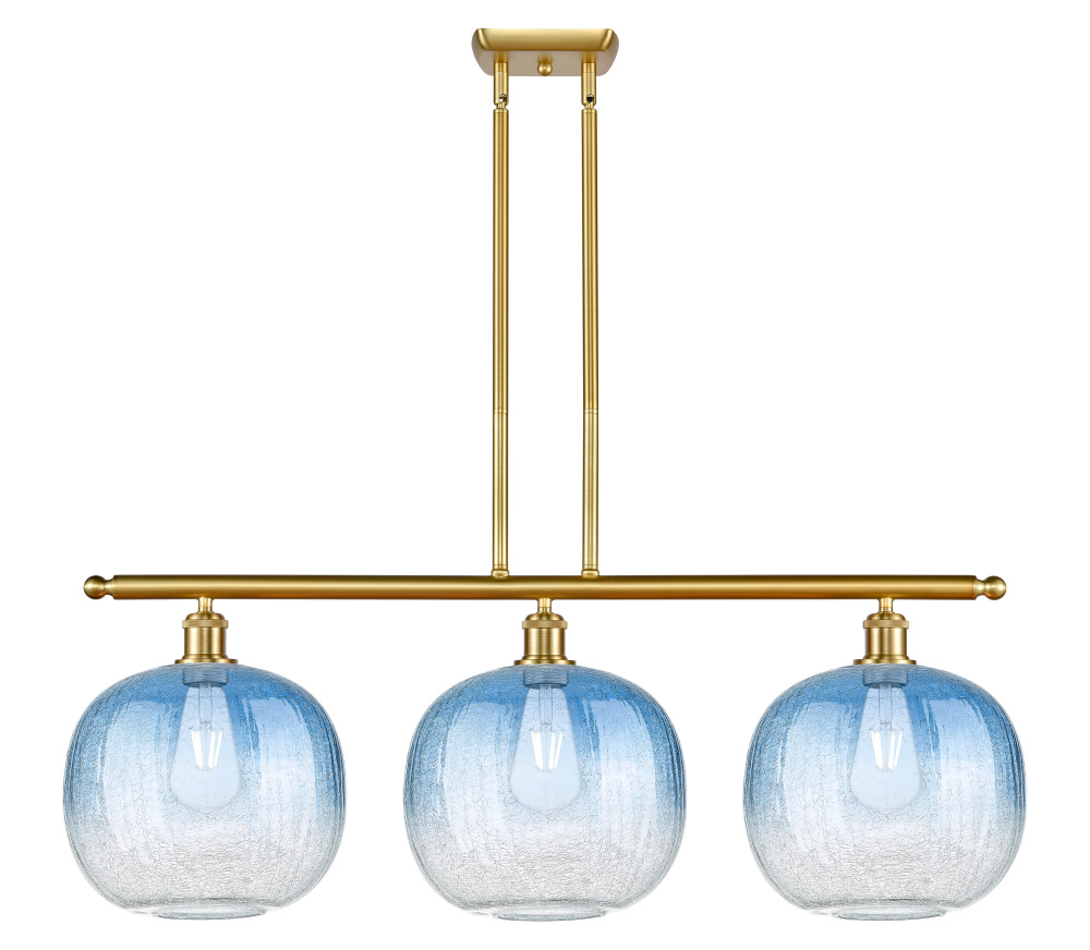 Brookhaven Sphere - 3 Light - 37 inch - Satin Gold - Stem Hung - Island Light