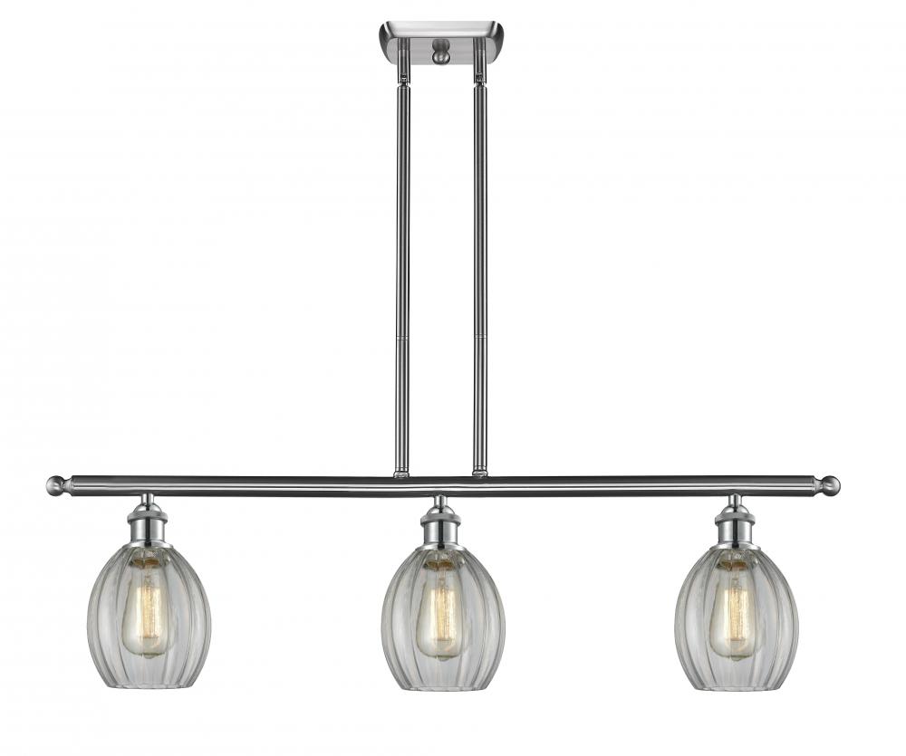 Eaton - 3 Light - 36 inch - Brushed Satin Nickel - Stem hung - Island Light