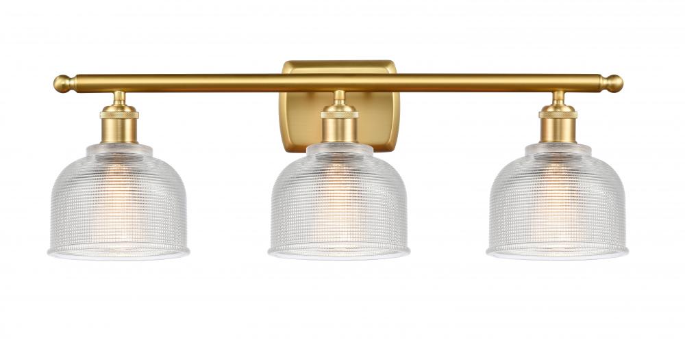 Dayton - 3 Light - 26 inch - Satin Gold - Bath Vanity Light