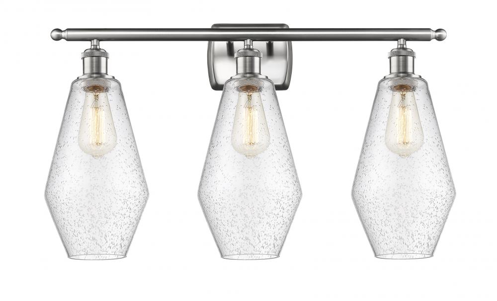 Cindyrella - 3 Light - 27 inch - Brushed Satin Nickel - Bath Vanity Light