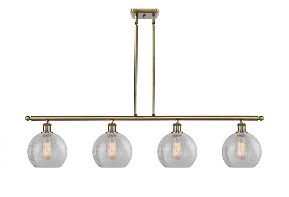 Athens - 4 Light - 48 inch - Antique Brass - Stem hung - Island Light