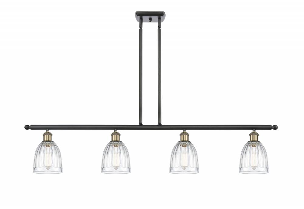 Brookfield - 4 Light - 48 inch - Black Antique Brass - Stem hung - Island Light