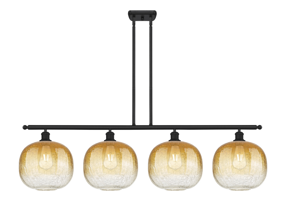 Brookhaven Sphere - 4 Light - 49 inch - Matte Black - Stem Hung - Island Light