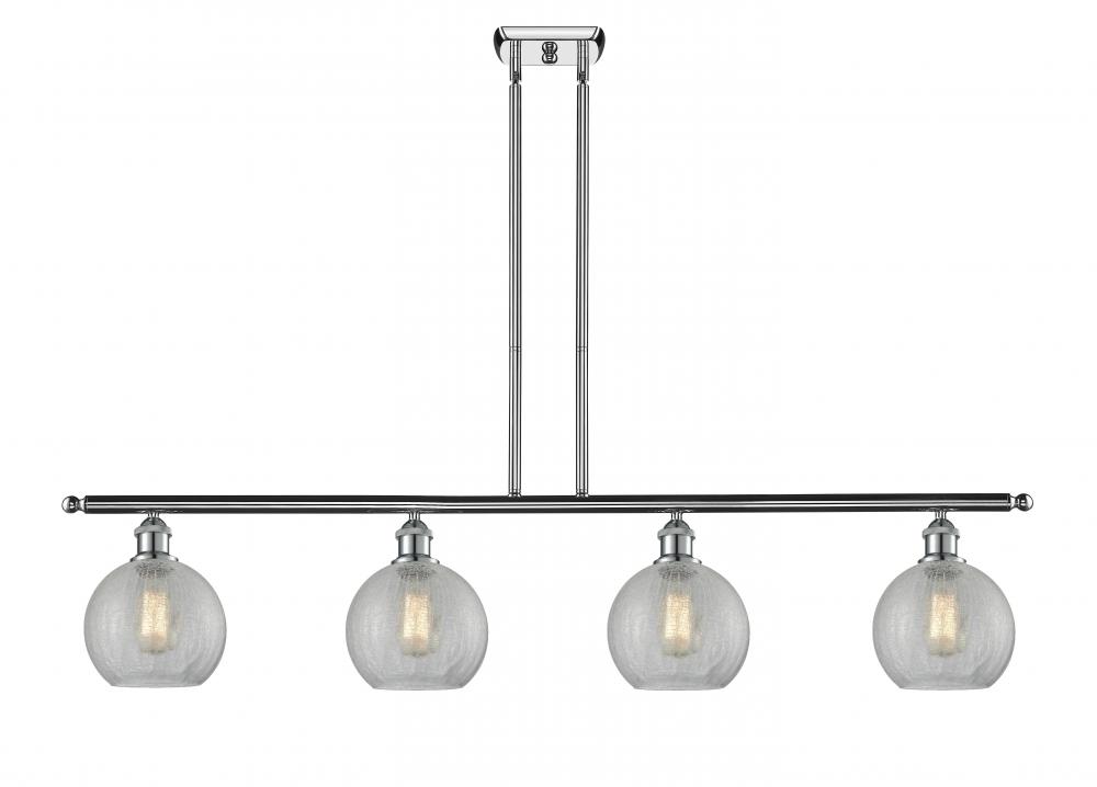 Athens - 4 Light - 48 inch - Polished Chrome - Stem hung - Island Light