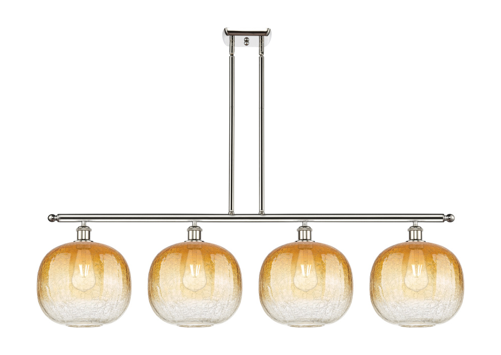 Brookhaven Sphere - 4 Light - 49 inch - Polished Nickel - Stem Hung - Island Light
