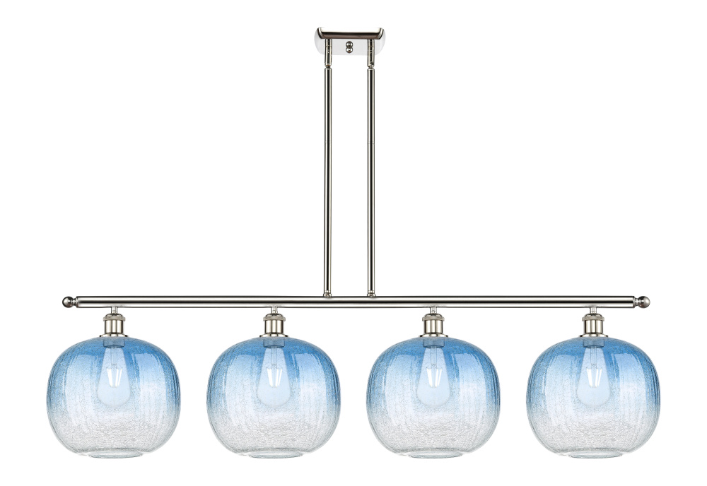 Brookhaven Sphere - 4 Light - 49 inch - Polished Nickel - Stem Hung - Island Light