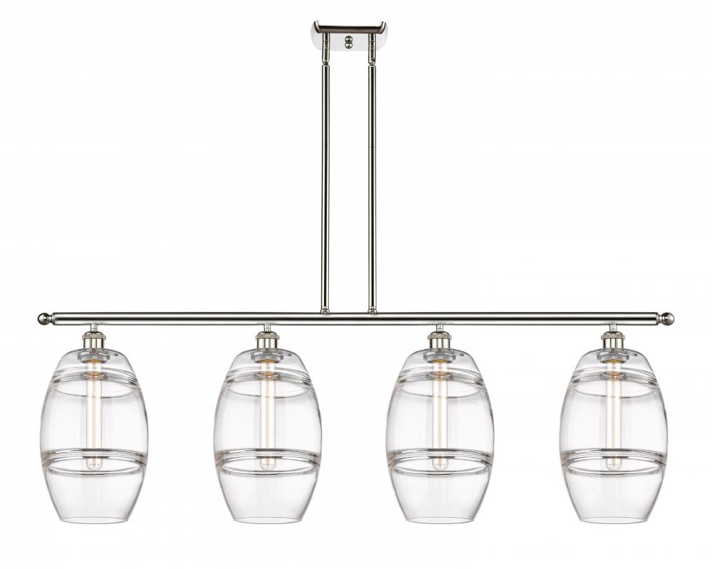 Vaz - 4 Light - 48 inch - Polished Nickel - Stem hung - Island Light