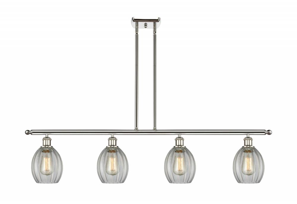 Eaton - 4 Light - 48 inch - Polished Nickel - Stem hung - Island Light