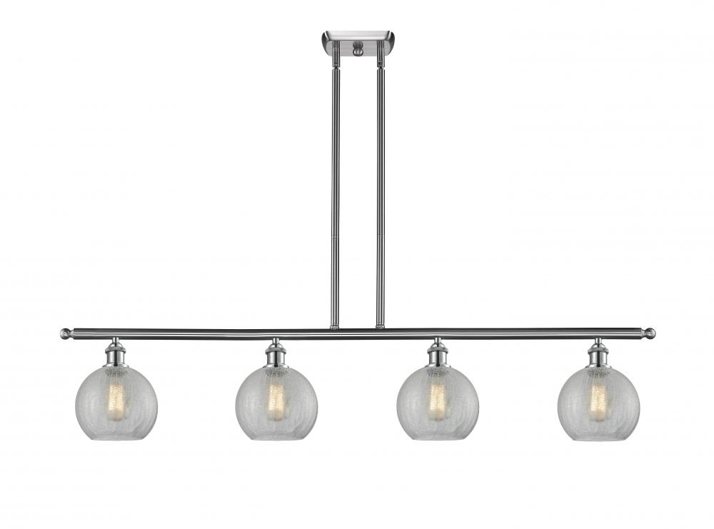 Athens - 4 Light - 48 inch - Brushed Satin Nickel - Stem hung - Island Light