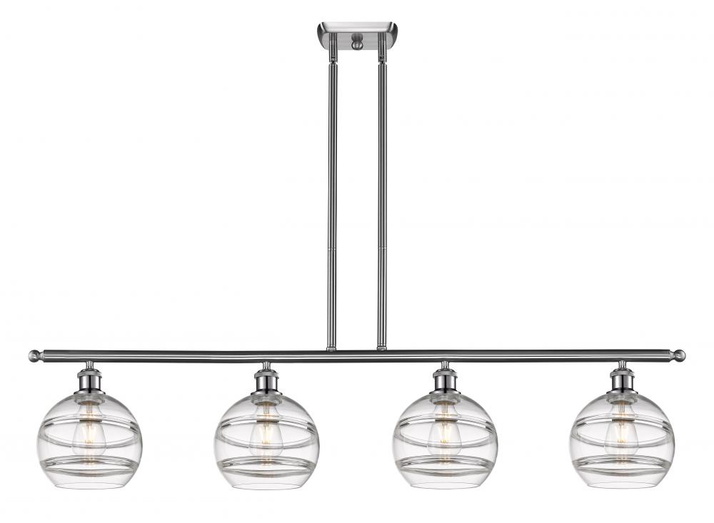 Rochester - 4 Light - 48 inch - Brushed Satin Nickel - Stem hung - Island Light