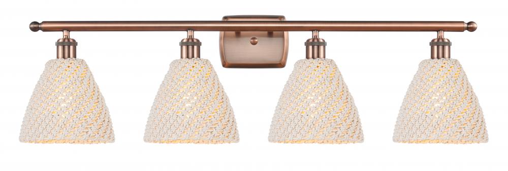 Bristol Natural - 4 Light - 38 inch - Antique Copper - Bath Vanity Light