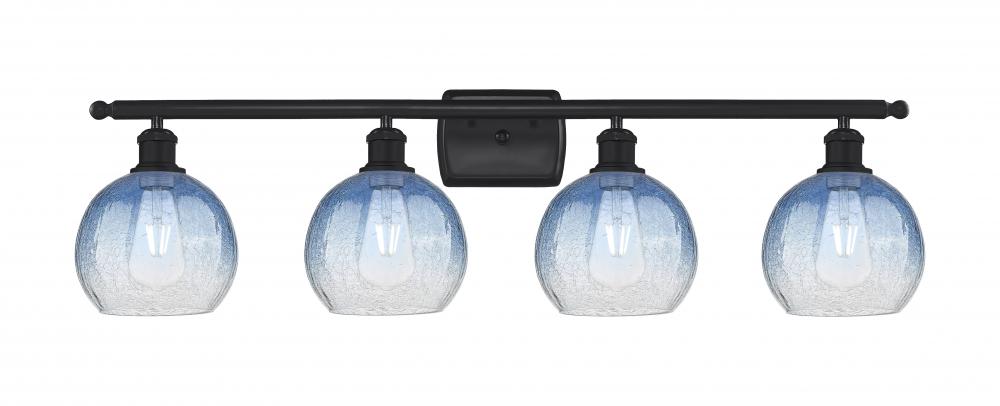 Brookhaven Globe - 4 Light - 38 inch - Matte Black - Bath Vanity Light