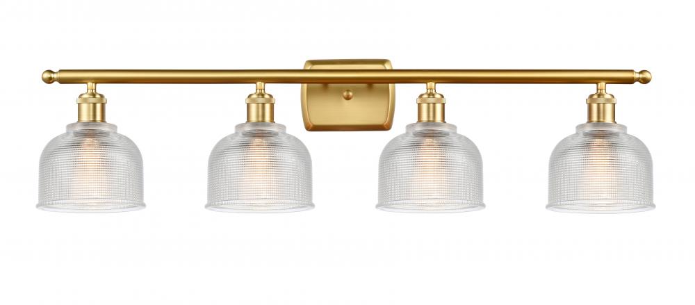 Dayton - 4 Light - 36 inch - Satin Gold - Bath Vanity Light