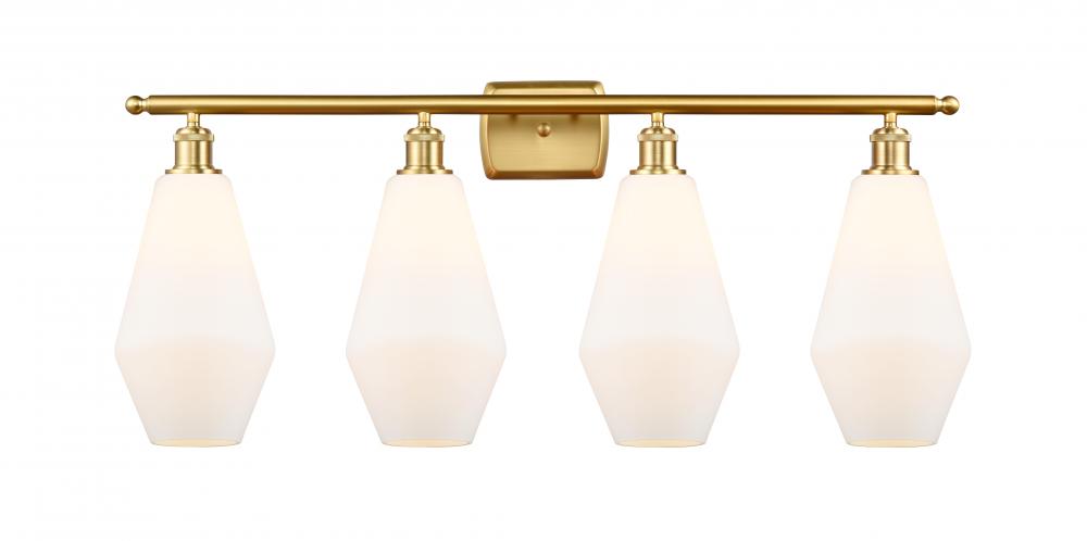 Cindyrella - 4 Light - 37 inch - Satin Gold - Bath Vanity Light