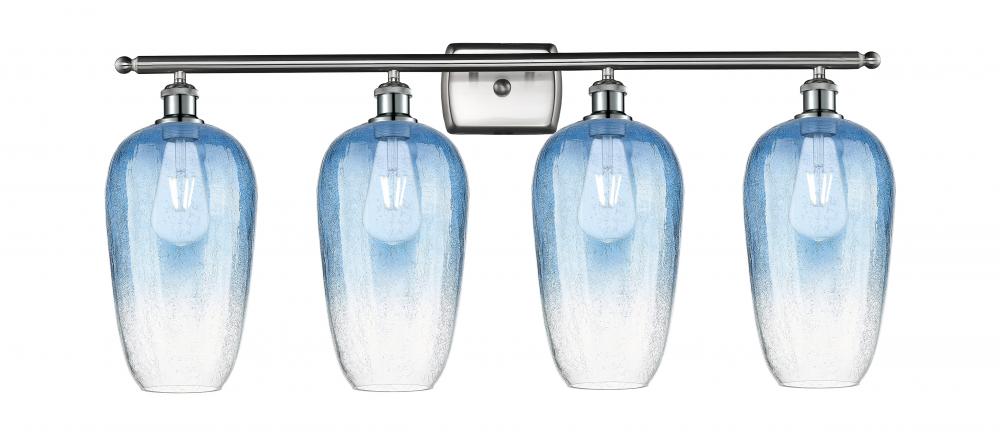 Brookhaven Flute - 4 Light - 37 inch - Brushed Satin Nickel - Bath Vanity Light