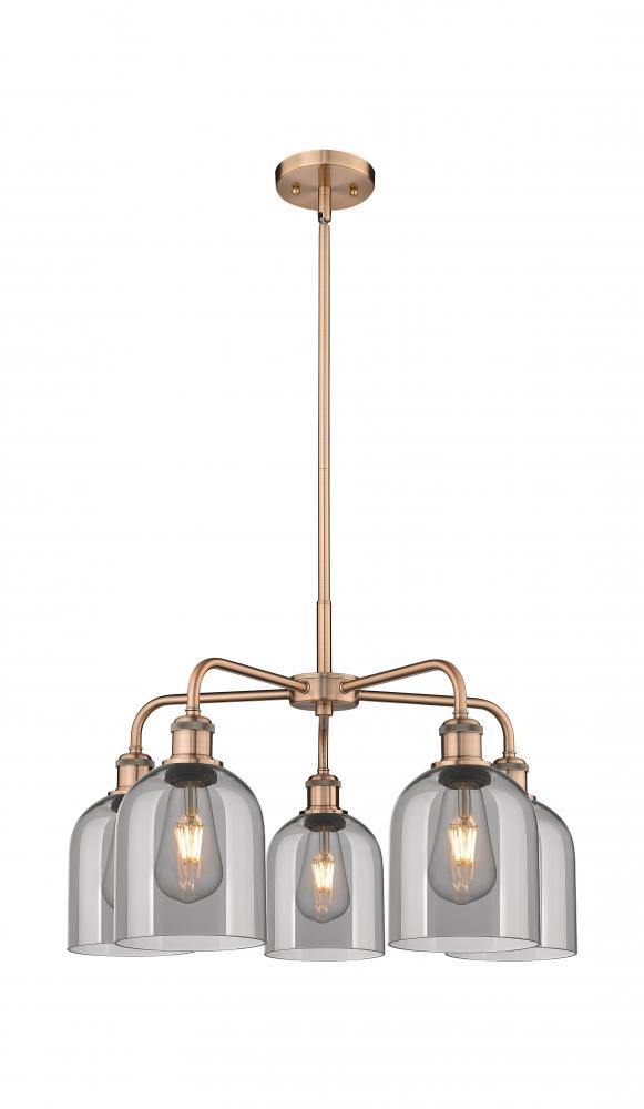 Bella - 5 Light - 24 inch - Antique Copper - Chandelier