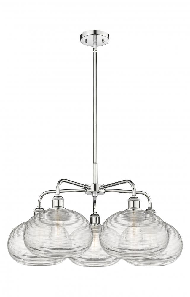 Ithaca - 5 Light - 28 inch - Polished Chrome - Chandelier