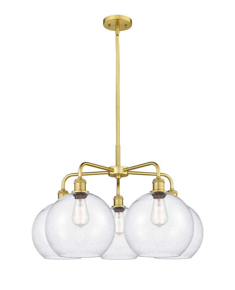 Athens - 5 Light - 28 inch - Satin Gold - Chandelier