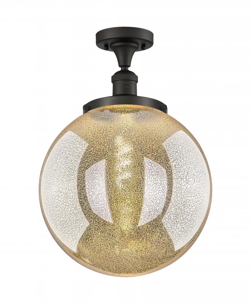 Beacon - 1 Light - 14 inch - Oil Rubbed Bronze - Semi-Flush Mount